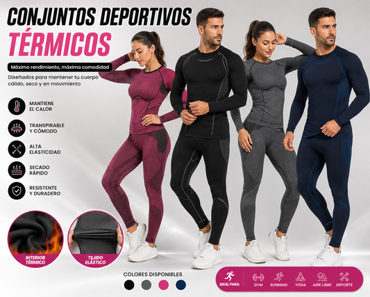 Conjunto Deportivo Térmico Unisex – Rendimiento Sin Límites