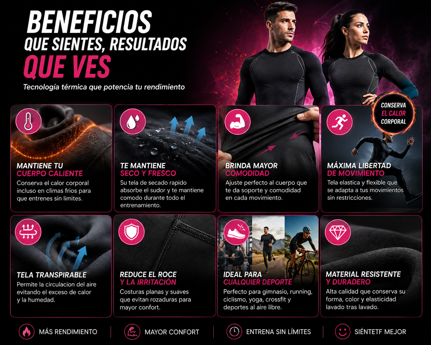 Conjunto Deportivo Térmico Unisex – Rendimiento Sin Límites