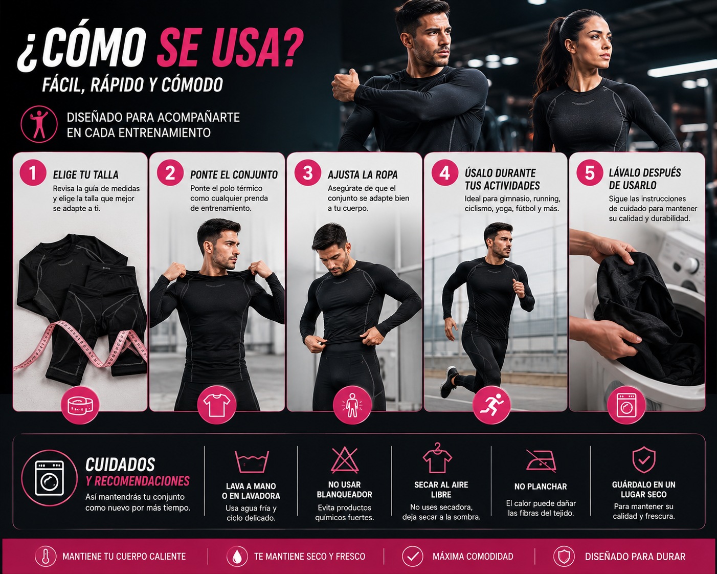 Conjunto Deportivo Térmico Unisex – Rendimiento Sin Límites